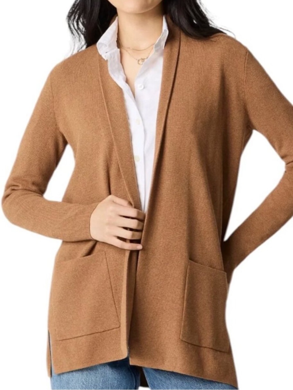 J. CREW Factory Chelsea Open Front Cardigan Sweater Blazer BA866 Size Medium